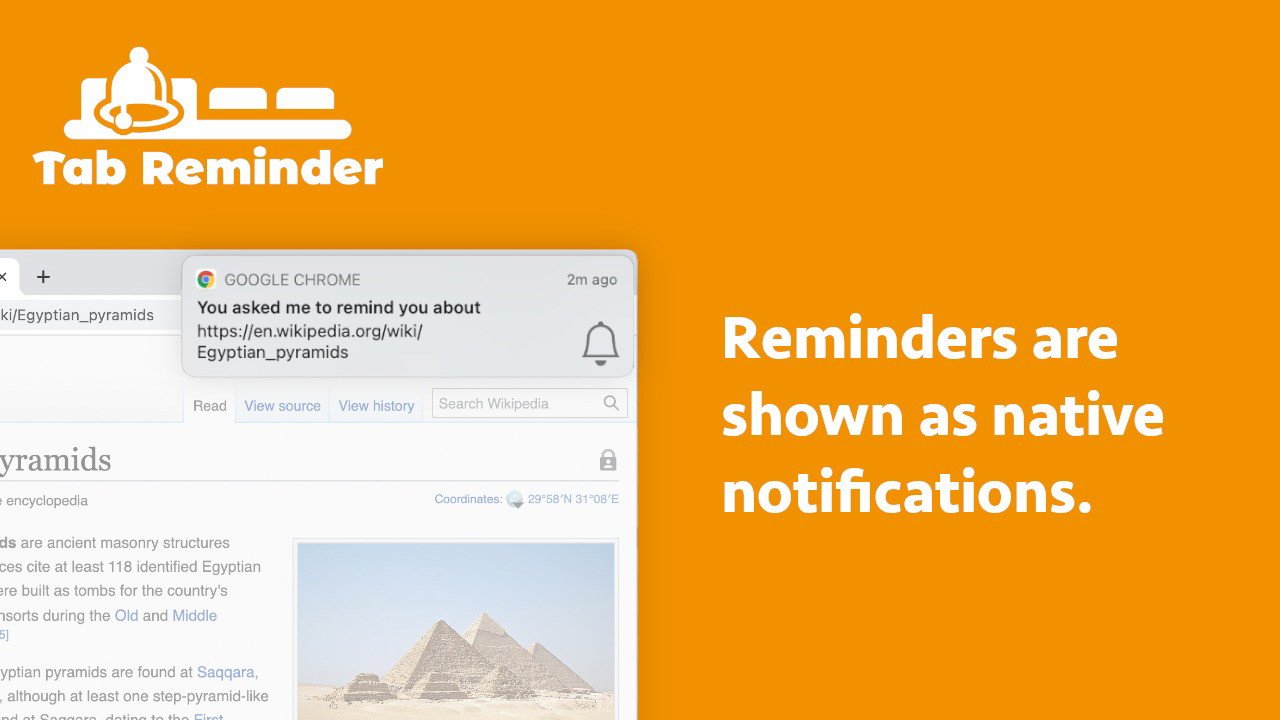 Chrome Tab Reminder Discount