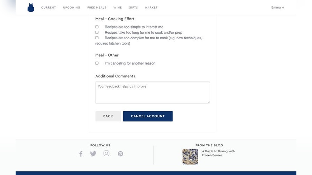 How to Cancel Blue Apron Subscription