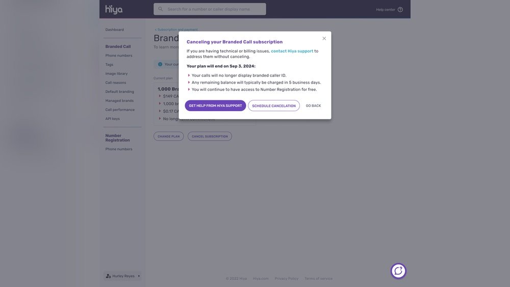 How to Cancel Hiya Subscription
