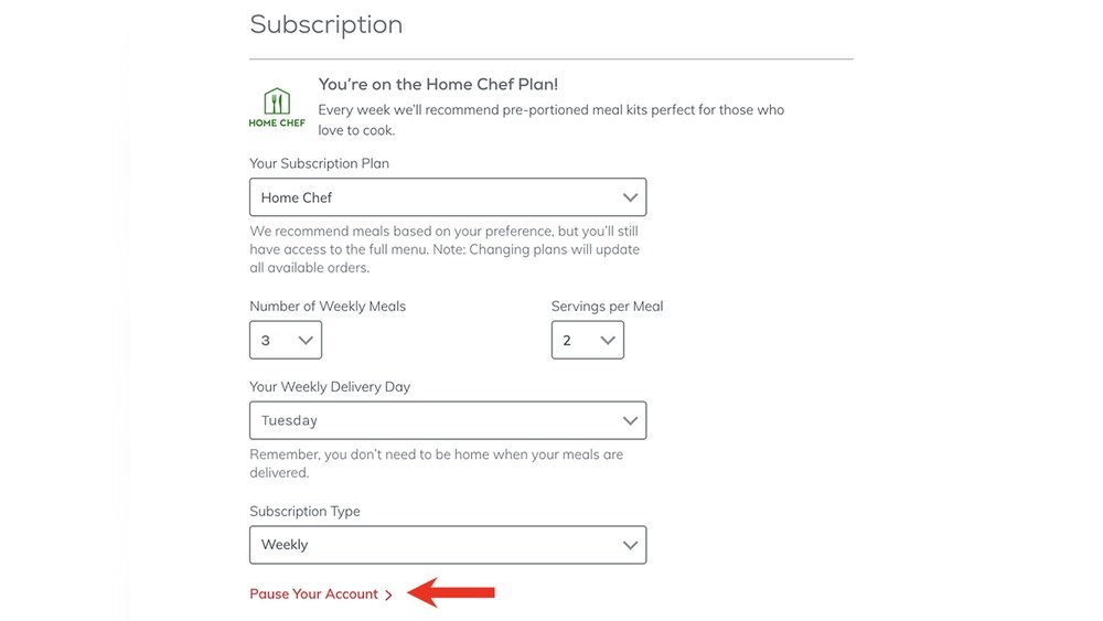 How to Cancel Home Chef Subscription