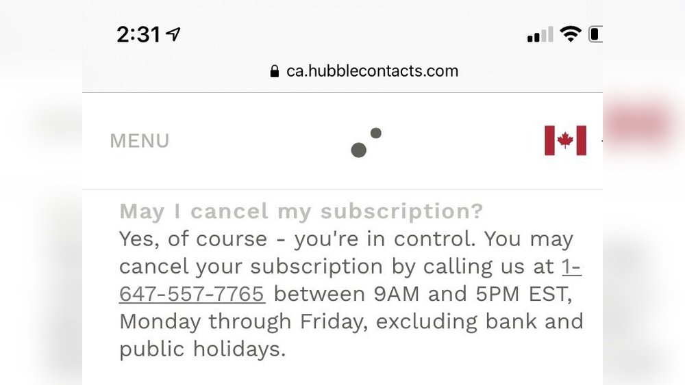 How to Cancel Hubble Subscription