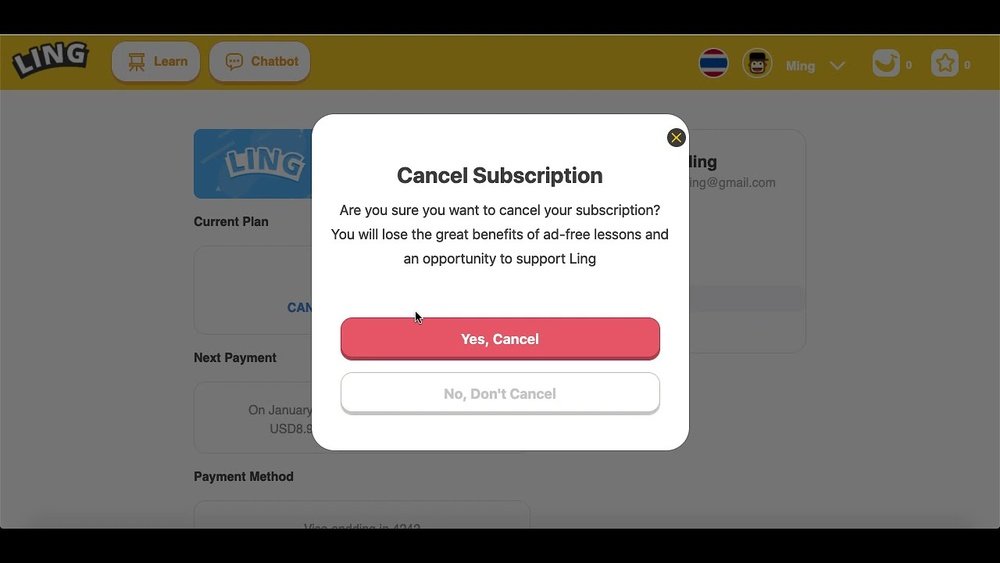 How to Cancel Ling Subscription
