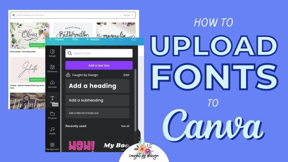 How To Upload A Font To Canva