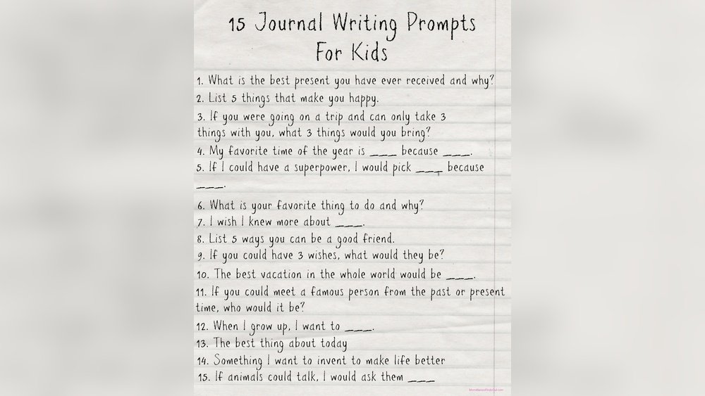 Journal Writing Prompts