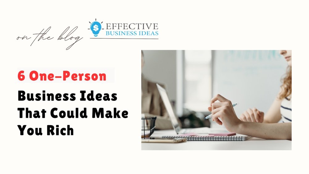 One Person Business Ideas