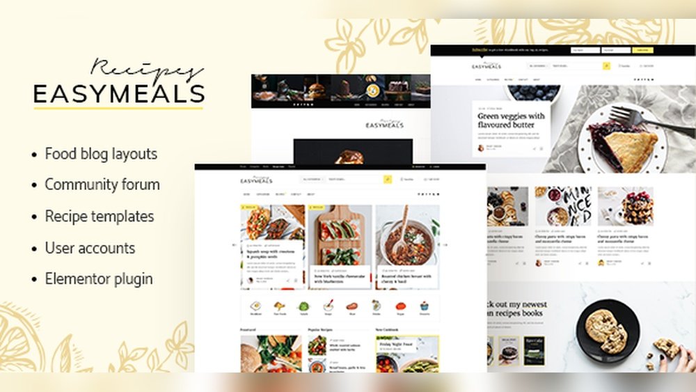 Wordpress Themes For Food Blogs