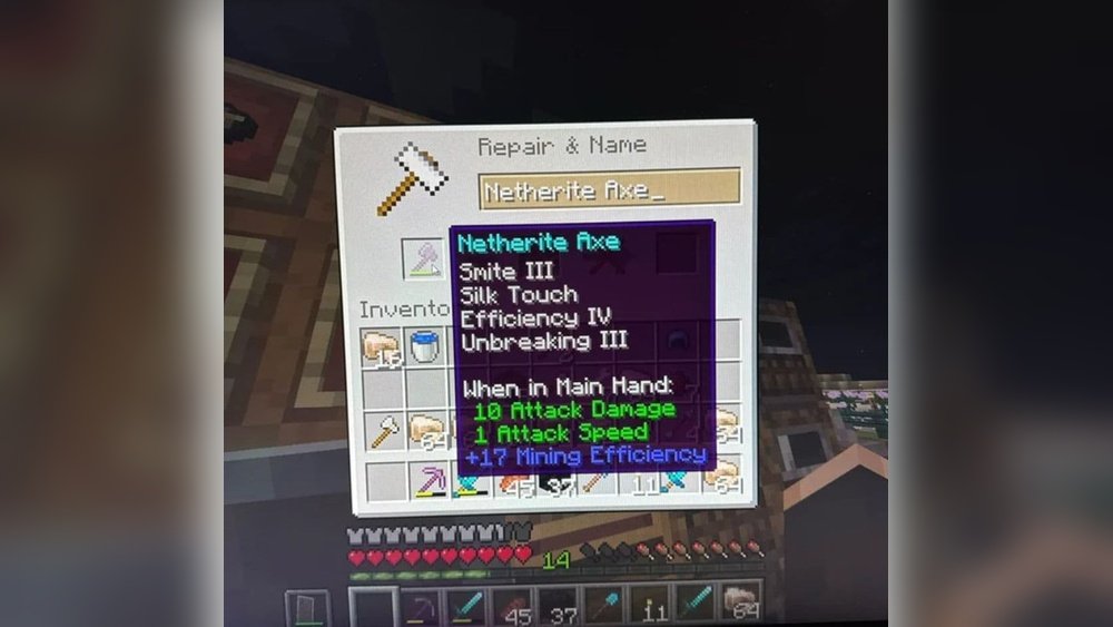Best Axe Enchantments Minecraft