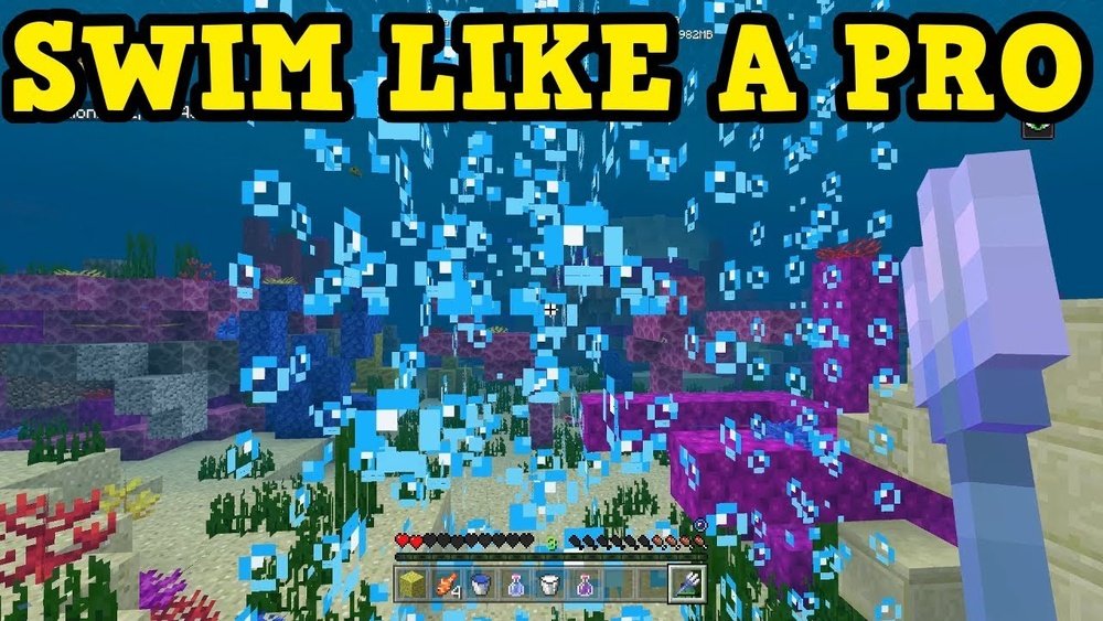 How To Swim Minecraft