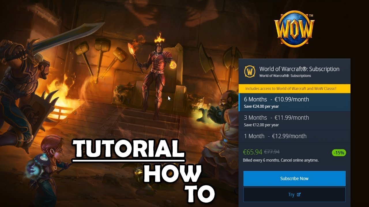 How To Cancel Wow Subscription