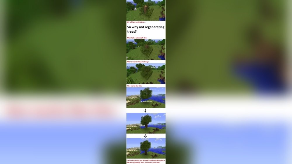 What Happens If You Leave Trees Floating In Minecraft
