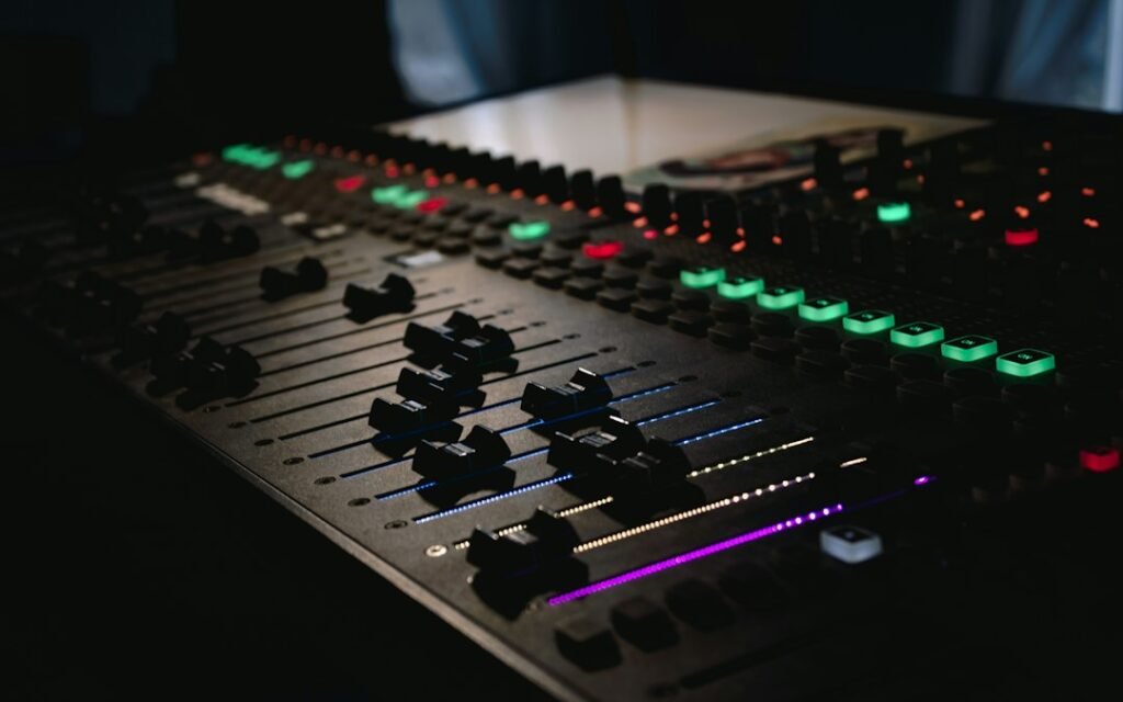 AI voice recording equipment illustrative editorial image