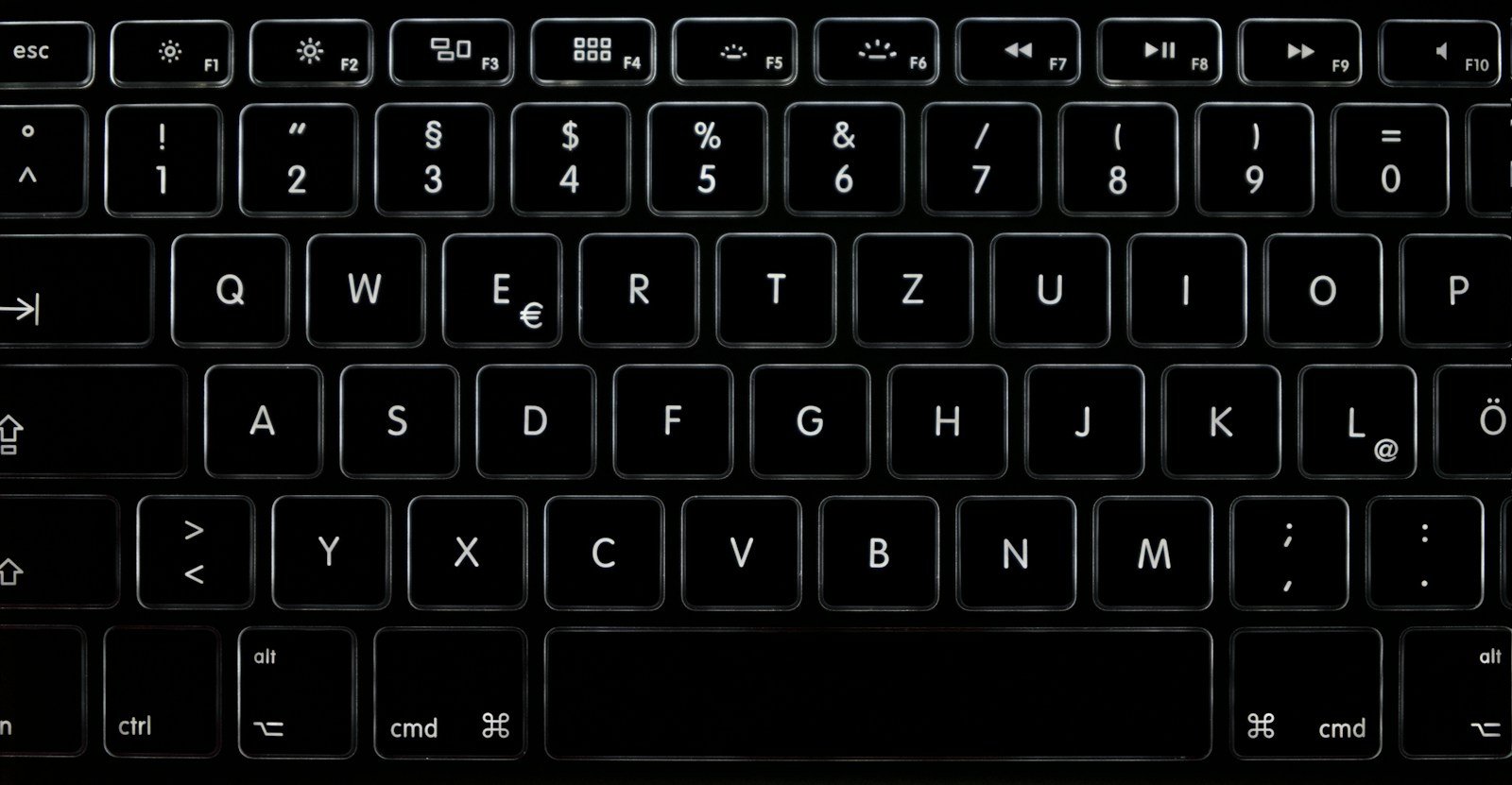 Close-up of a laptop keyboard used for account sign-in