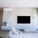 Living-room television area, an illustrative photograph rather than a Hulu account screenshot