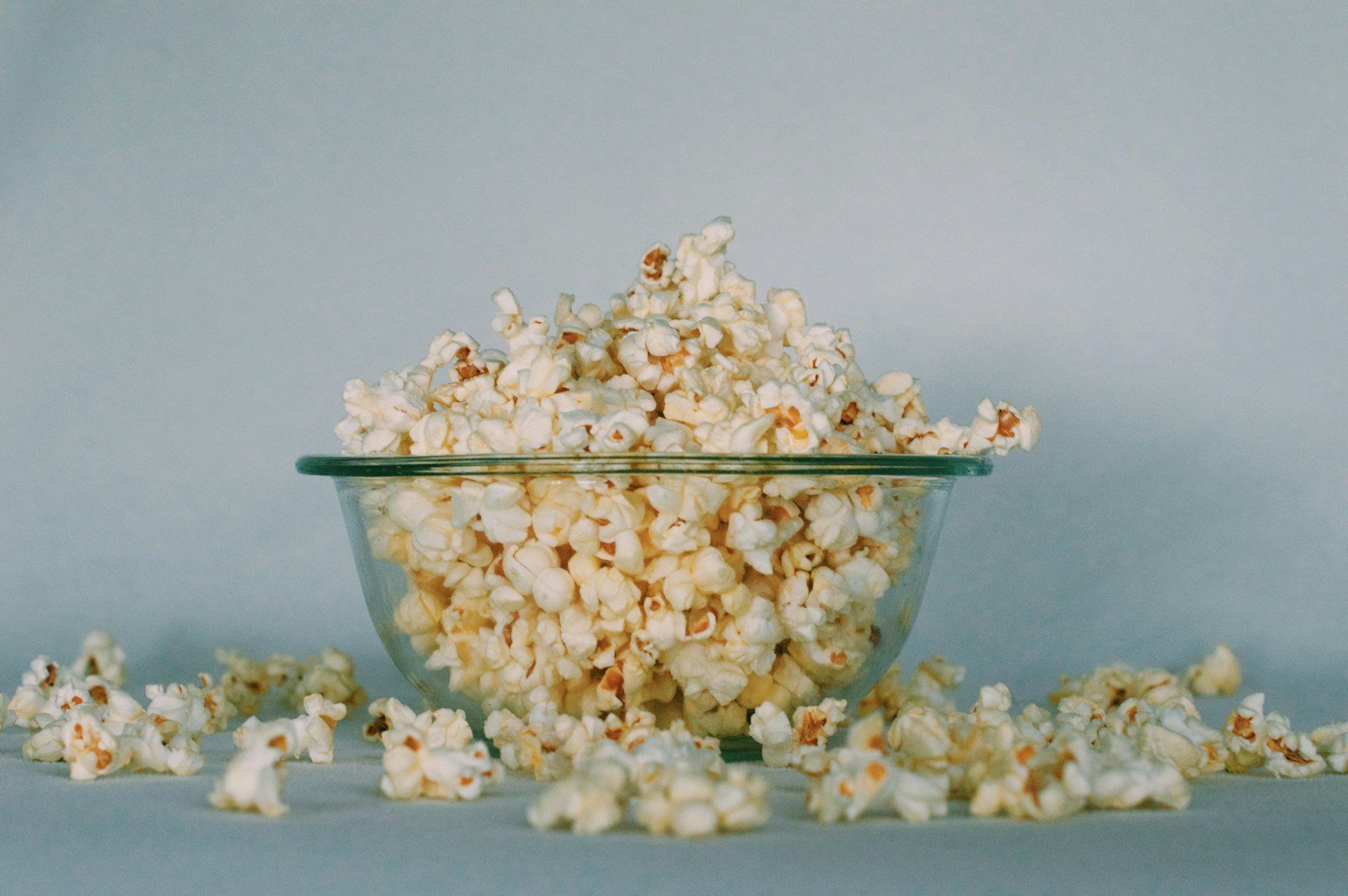 Popcorn prepared for a movie night
