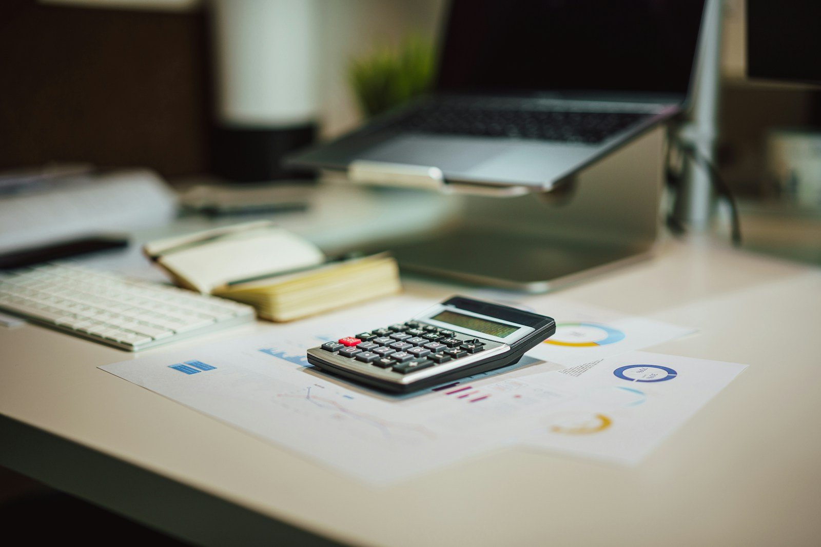 Calculator on a desk illustrating a streaming subscription budget