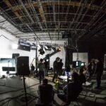 Production studio lighting and equipment, an illustrative photograph rather than a celebrity endorsement campaign