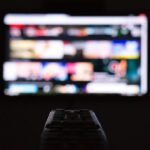 Remote control in front of television for streaming audio synchronization troubleshooting