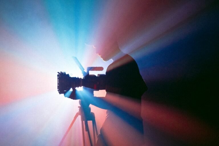 TV presenter training camera illustrative photo
