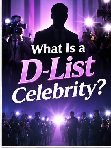 AI illustration for what is a d list celebrity