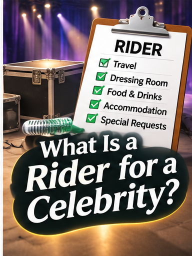 AI illustration for what is a rider for a celebrity